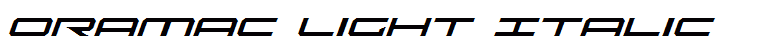 Oramac Light Italic