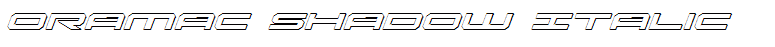 Oramac Shadow Italic