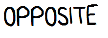 opposite