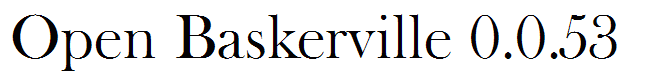Open Baskerville 0.0.53
