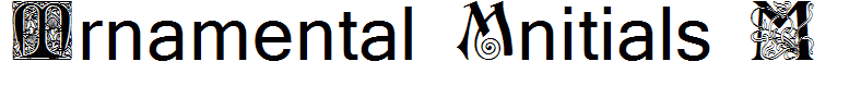 Ornamental Initials M