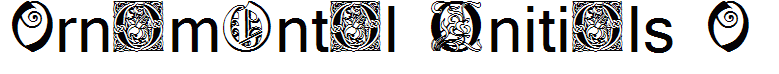 Ornamental Initials O