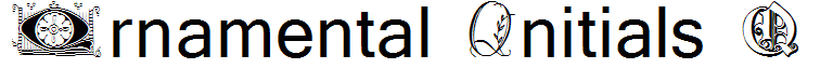 Ornamental Initials Q
