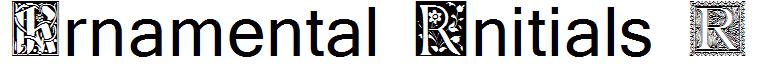 Ornamental Initials R