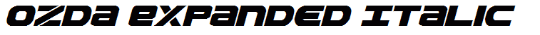 Ozda Expanded Italic