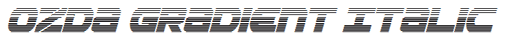 Ozda Gradient Italic