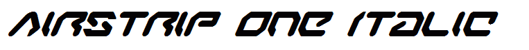 Airstrip One Italic