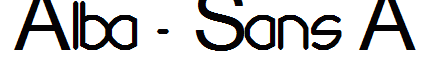 Alba - Sans A