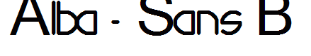 Alba - Sans B