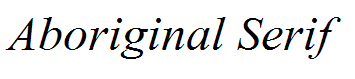 Aboriginal Serif