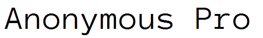 Anonymous Pro