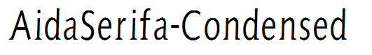 AidaSerifa-Condensed
