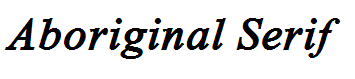 Aboriginal Serif