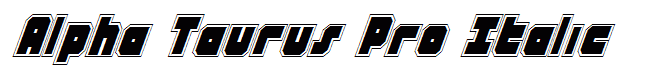Alpha Taurus Pro Italic