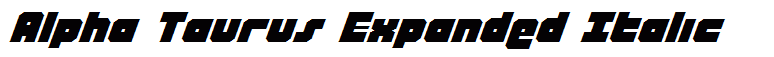 Alpha Taurus Expanded Italic