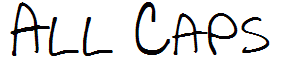 All Caps