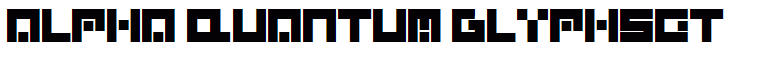 Alpha Quantum Glyphset