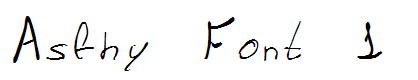 Asfhy Font 1