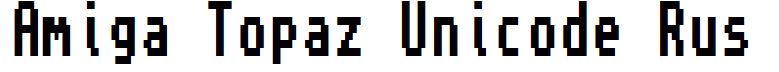 Amiga Topaz Unicode Rus