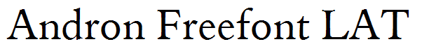 Andron Freefont LAT
