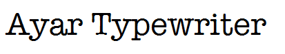 Ayar Typewriter