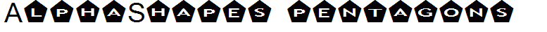 AlphaShapes pentagons