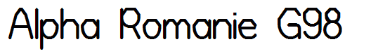 Alpha Romanie G98