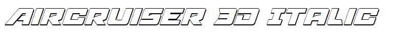 Aircruiser 3D Italic