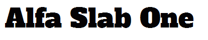 Alfa Slab One