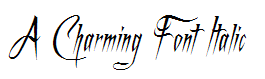 A Charming Font Italic