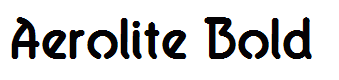 Aerolite Bold