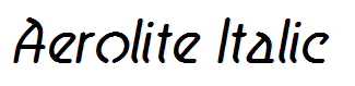 Aerolite Italic