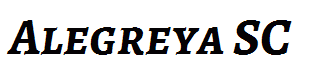 Alegreya SC