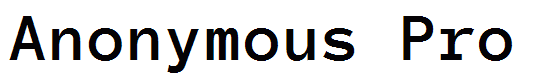 Anonymous Pro