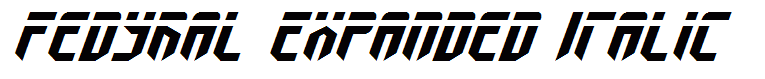 Fedyral Expanded Italic