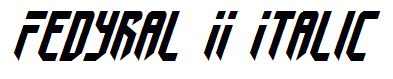 Fedyral II Italic
