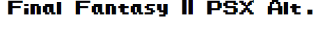 Final Fantasy II PSX Alt.