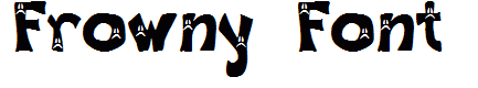 Frowny Font