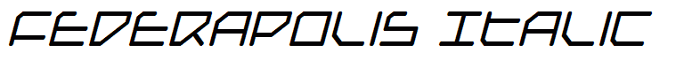 Federapolis Italic