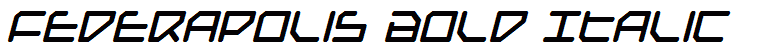 Federapolis Bold Italic