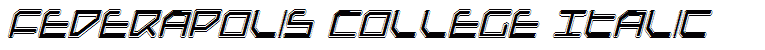 Federapolis College Italic