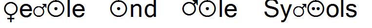 Female and Male Symbols