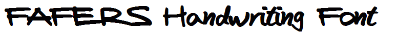 FAFERS Handwriting Font