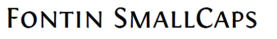 Fontin SmallCaps