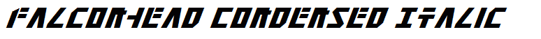 Falconhead Condensed Italic
