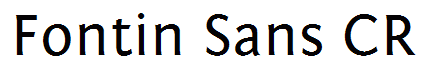Fontin Sans CR