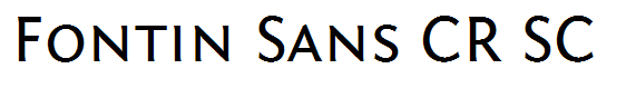 Fontin Sans CR SC