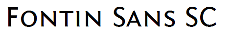 Fontin Sans SC