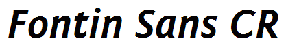 Fontin Sans CR