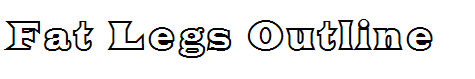Fat Legs Outline